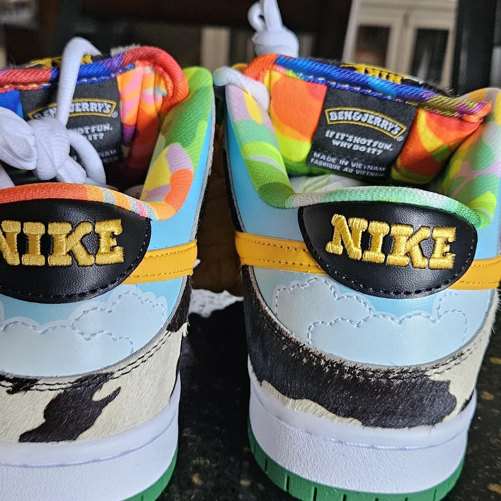 Nike Low Dunk Pro Ben & Jerry's Chunky Dunky Men's Size 9 **NEW IN BOX** - Picture 4 of 8